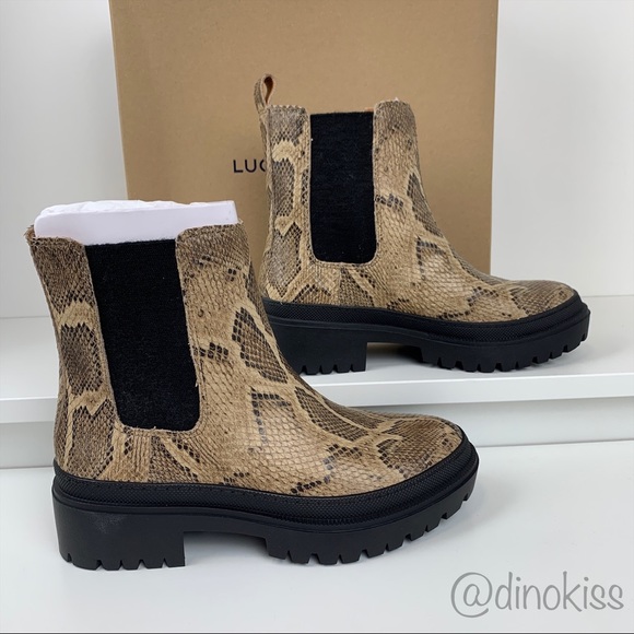 LUCKY BRAND Ellerey Lug Leather Bootie Boot - Picture 7 of 16